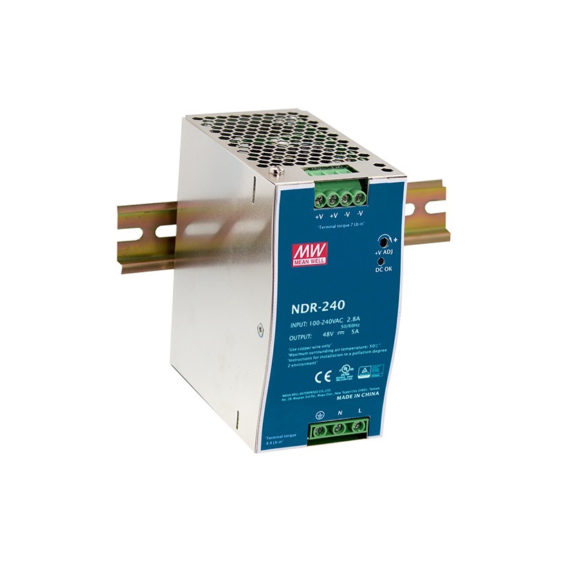 DIN Rail Power Supply AC to DC 100-240V 240W 24V
